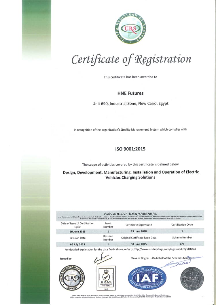 ISO 9001:2015 Certificate